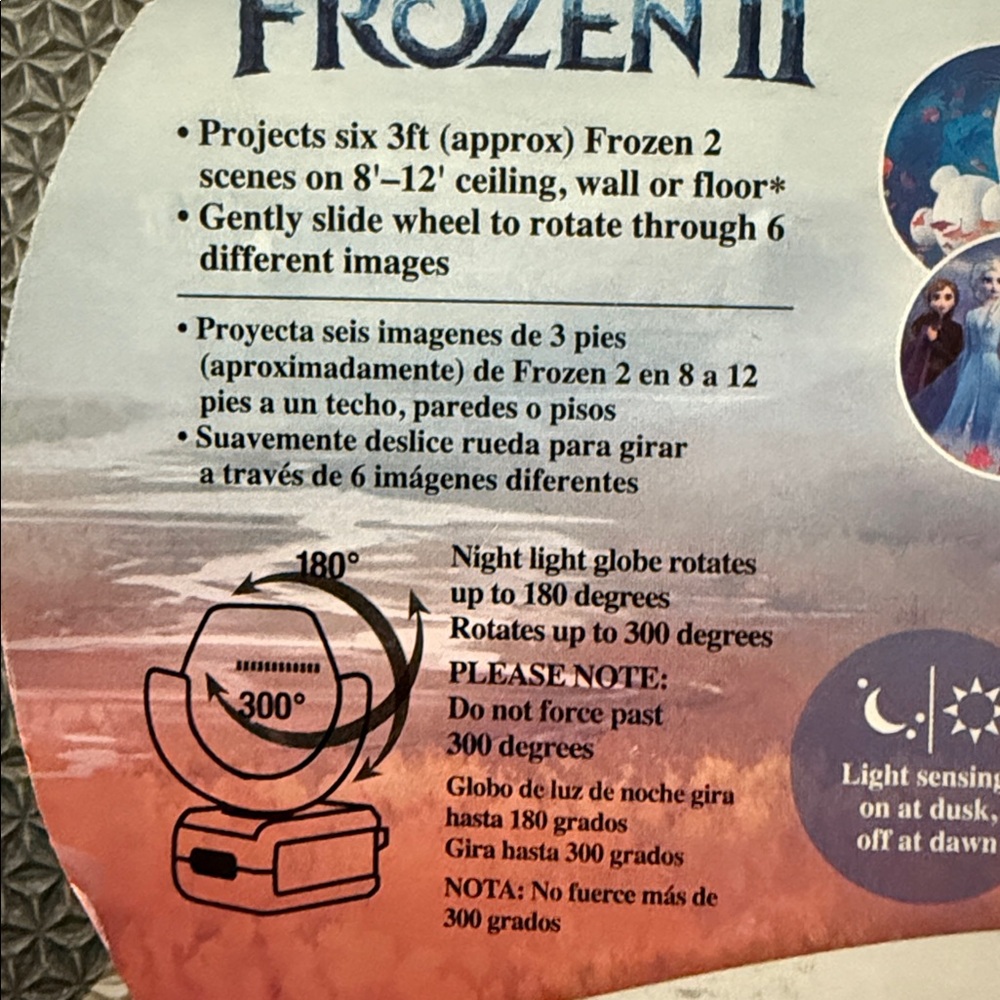 Projectables Disney Frozen 2 LED Projector Plug-In Night Light - Picture 4 of 5